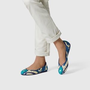 Rothy’s the round toe Moroccan blue, Size 8 1/2 Woman’s flat ballet shoes